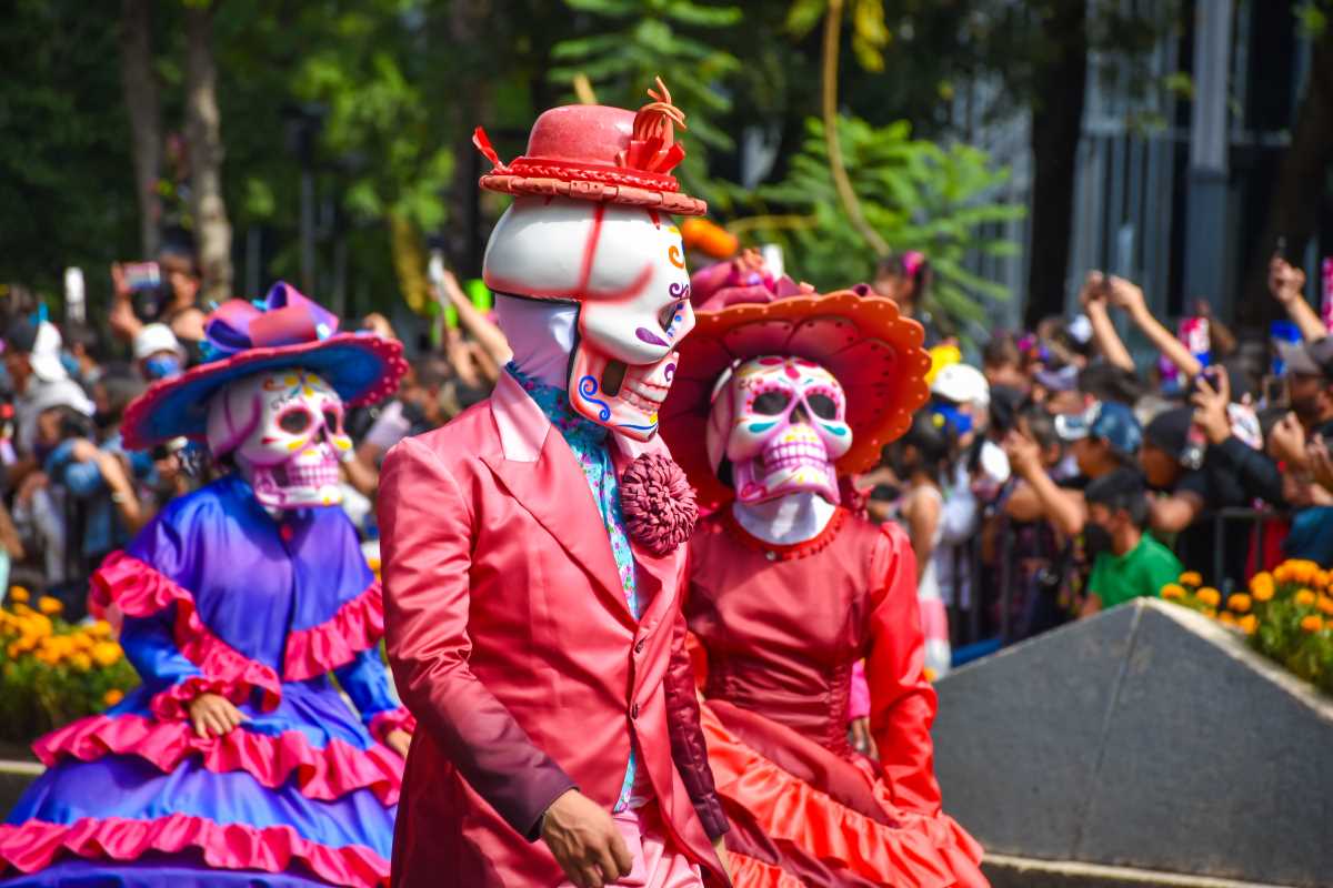 Joining Mexico City During Día de los Muertos Parades And Cultural Exhibitions in Mexico